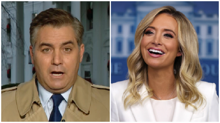 Kayleigh McEnany walked away from a press briefing where she lashed out at the media for their failure to cover the Hunter Biden scandal, leaving CNN's Jim Acosta to shout one last ridiculous question.