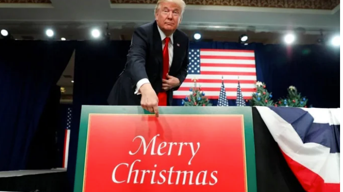 President Trump Says You Can Thank Him For Bringing 'Merry Christmas' Back