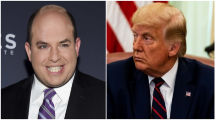 CNN reporter Brian Stelter, who produces a newsletter called 'Reliable Sources,' claims "responsible TV networks" shouldn't air President Trump's visit to the border wall.