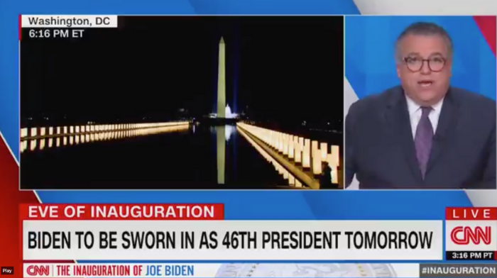 CNN Personality Says Reflecting Pool Looks Like ‘Extensions Of Joe Biden’s Arms Embracing America’