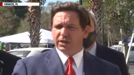 Florida governor Ron DeSantis laid into the media over their focus on some Tampa Bay Buccaneer fans for having celebrated the team's Super Bowl victory without masks.