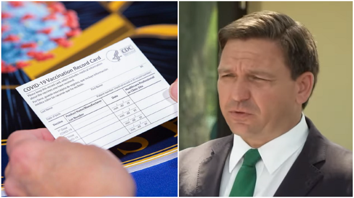 Florida Governor Ron DeSantis announced that the Sunshine State won't have any part in issuing vaccine passports, calling it a "bad idea."
