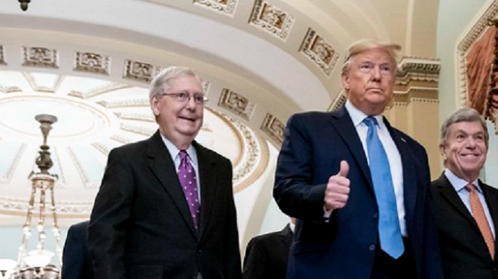 Senate Minority Leader Mitch McConnell, according to a report in The Hill, is seeking to bury "his running feud with President Trump."