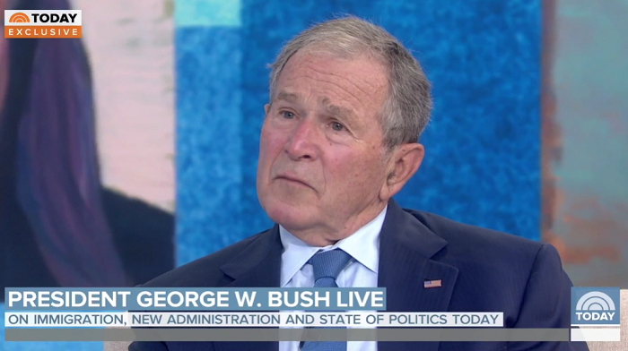 Former President George W. Bush criticized today's GOP and Donald Trump, and further suggested he would support a moderate candidate with pro-gun reform and pro-amnesty views in 2024.