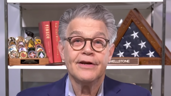 Former Minnesota Senator Al Franken said disinformation in America is creating "a very dangerous situation," accusing supporters of Donald Trump of believing his "practically treasonous" lies.