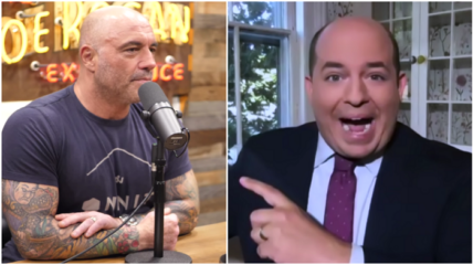 Popular podcast host Joe Rogan absolutely savaged CNN pundit Brian Stelter, mocking him for the network's rating and his show, in particular, saying it's "f***ing terrible."