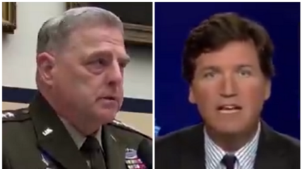 Tucker Carlson laid waste to Joint Chiefs of Staff Chairman Army General Mark Milley following the military leader's comments defending the study of critical race theory and 'white rage.'