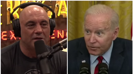 Popular podcast host Joe Rogan questioned the mental capacity of President Joe Biden, suggesting "everybody knows he's out of his mind."