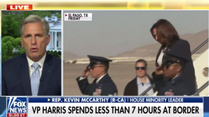 McCarthy: Kamala Harris 'Spent More Time At The Airport Than She Spent At The Border' 