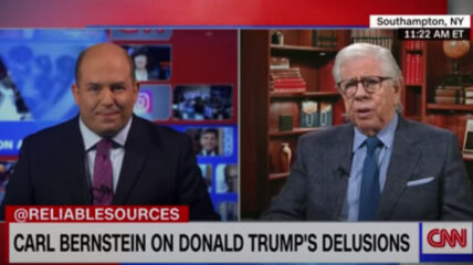 Carl Bernstein, a political commentator for CNN and famed Watergate journalist, claims former President Donald Trump is an "American war criminal."