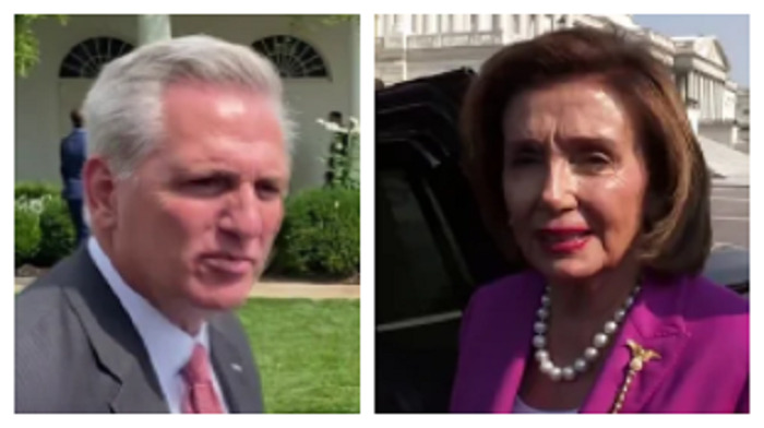 Several House Republicans refused to abide by a reinstated mask mandate in the chamber and Nancy Pelosi referred to Kevin McCarthy as a "moron" for complaining it has nothing to do with science.