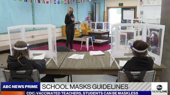 Some Florida school districts, in defiance of Governor Ron DeSantis's order barring schools from implementing mask mandates, are requiring kids to cover up.