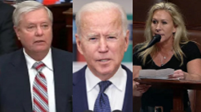 Representative Marjorie Taylor Greene and Senator Lindsey Graham both agree that President Biden deserves to be impeached over the botched Afghanistan withdrawal.