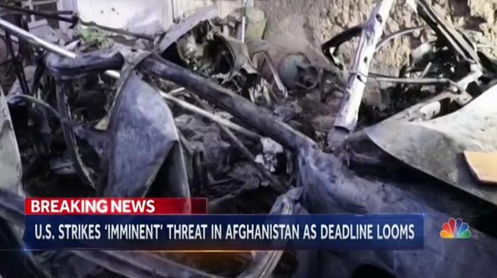 CENTCOM is reviewing claims from a family indicating that 10 people - including 7 children - were killed in a drone strike by the United States following a suicide bombing near the gates of Kabul’s airport in Afghanistan.