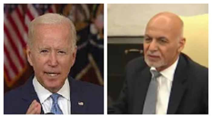 Joe Biden called Afghan President Ashraf Ghani and pressured him to create the "perception" that the Taliban was under control "whether it is true or not."