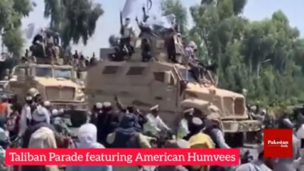 taliban parade american weapons