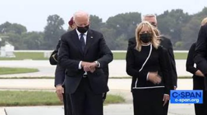 USA Today was forced to issue a correction regarding a fact-check they conducted as to whether or not President Biden was caught checking his watch during a dignified transfer of military remains for 13 service members killed in Afghanistan.