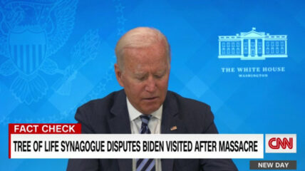 President Biden told Jewish leaders he recalls visiting the Tree of Life synagogue in Pittsburgh, the site of a mass shooting in 2018, but the Director of the congregation disputes that claim.
