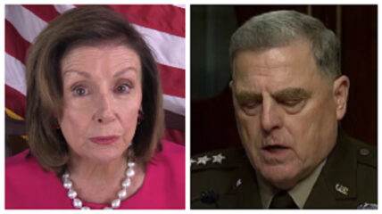 Nancy Pelosi reportedly called General Mark Milley following the Capitol riot in January to express concerns that a "crazy" President Trump would lunch nukes, but the General assured her he couldn't launch such an attack alone.