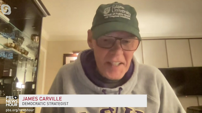 Legendary Democratic strategist James Carville slammed progressives and their "defund the police" rhetoric and "stupid wokeness" for significant defeats in Virginia on Election Day.