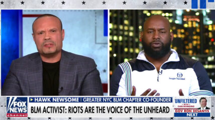 Hawk Newsome, the head of Black Lives Matter (BLM) of Greater New York who recently promised "bloodshed" in the city, cut short an interview with conservative radio host Dan Bongino.