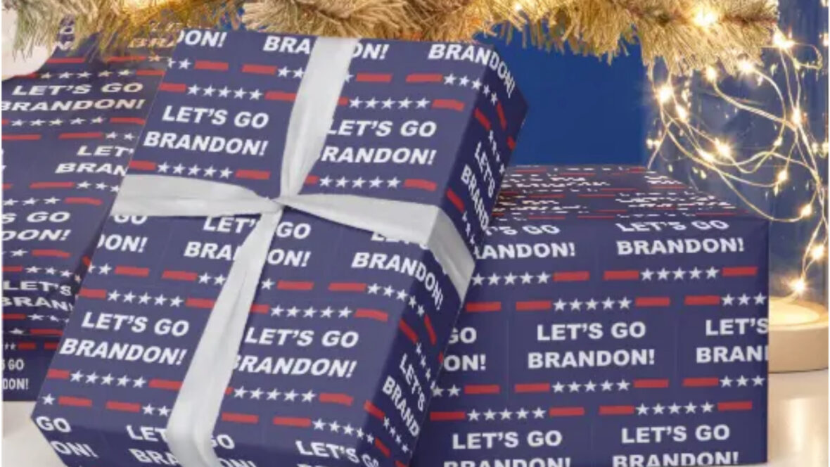Company Makes So Much ‘Let’s Go Brandon’ Christmas Wrap It Could ‘Cover Six NFL Football Fields’
