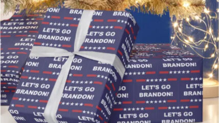 Company Makes So Much ‘Let’s Go Brandon’ Christmas Wrap It Could ‘Cover Six NFL Football Fields’
