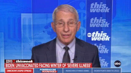 Fauci Suggests That Masks Are Forever, Vaccinated Or Unvaccinated