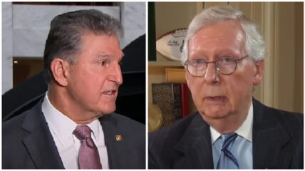 Mitch McConnell revealed he would "certainly welcome" Senator Joe Manchin to the GOP following the Democrat's announcement that he was a firm ‘no’ vote on President Biden’s ‘Build Back Better’ social spending spree.