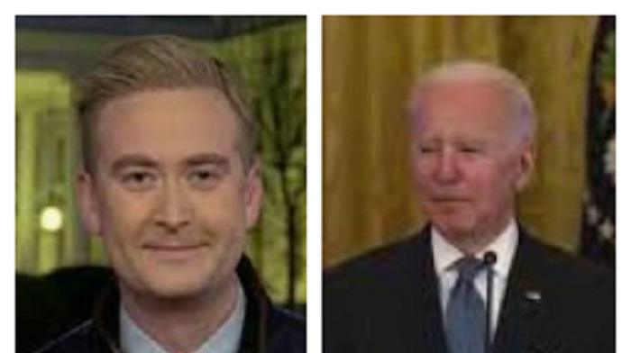 Fox News reporter Peter Doocy seemed to get a good laugh over comments made by President Biden suggesting he is a "stupid son of a bitch," indicating he may embrace the label and wondering if anybody has fact-checked the claim yet.