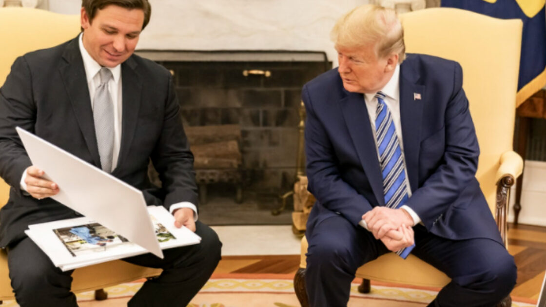 DeSantis Claims ‘Corporate Media Is Trying To Manufacture’ Feud Between Him And Trump