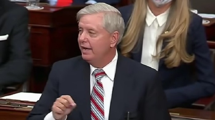 Lindsey Graham is echoing President Biden's thoughts that choosing a Supreme Court nominee based on race and gender isn't "affirmative action" but would make the court "look more like America."