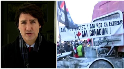 Justin Trudeau, who has been criticizing truckers involved in a "Freedom Convoy" protest against a vaccine mandate, once urged citizens to 'thank a trucker' and "help them however you can" during the pandemic.