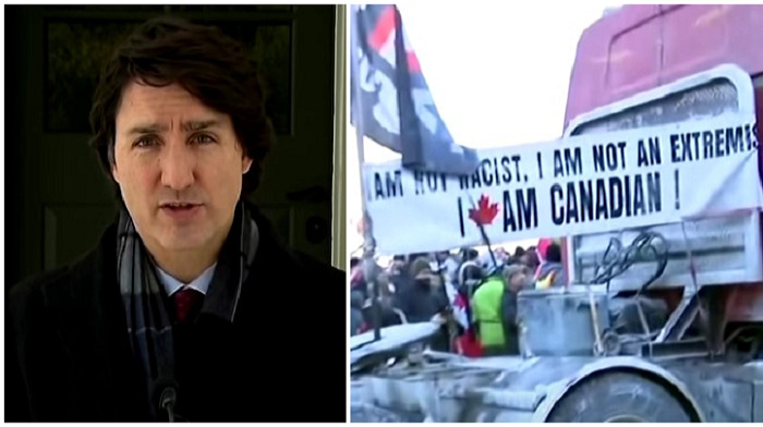 Justin Trudeau, who has been criticizing truckers involved in a "Freedom Convoy" protest against a vaccine mandate, once urged citizens to 'thank a trucker' and "help them however you can" during the pandemic.