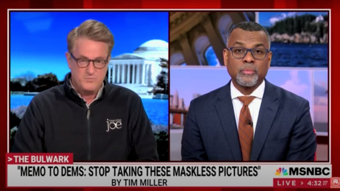 MSNBC's Scarborough Blasts Democrats' Hypocrisy In Going Maskless For Photos