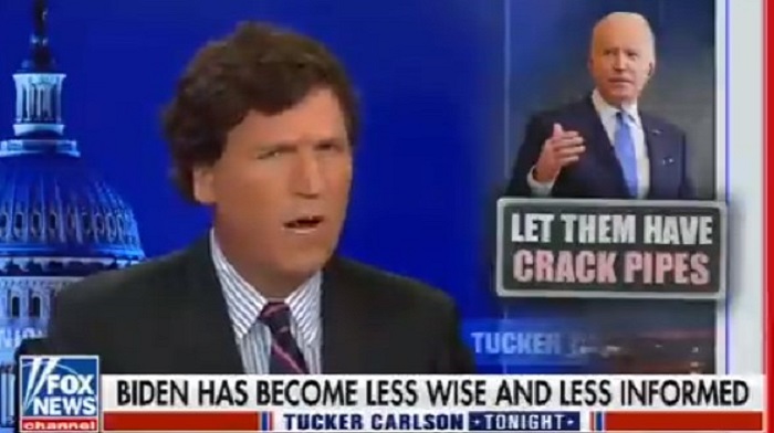 Tucker Carlson mocked President Biden's reported $30 million taxpayer-funded crack pipe distribution program, suggesting his son Hunter never needed such handouts because he smoked his "in style."