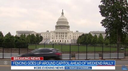 Capitol police are reportedly planning to re-install fencing around the U.S. Capitol complex as American truckers are prepping their own 'freedom convoy' to Washington, D.C.