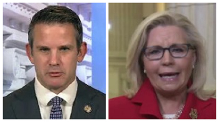 Adam Kinzinger and Liz Cheney responded to the escalating tensions between Russia and Ukraine by criticizing their fellow Republicans and former President Donald Trump.