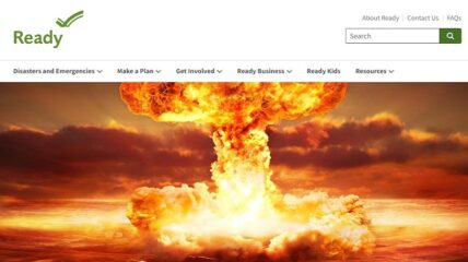 As war efforts are being conducted in Ukraine and Russian President Vladimir Putin puts nuclear forces on high alert, a FEMA website is warning Americans that in the event of a nuclear explosion they should maintain social distancing and wear a mask.
