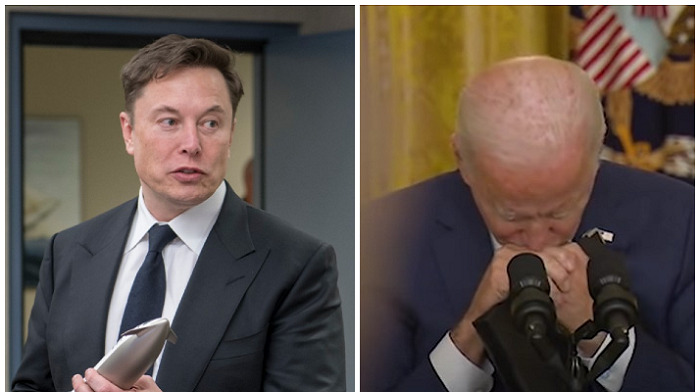 Elon Musk taunted President Biden or the "person controlling" his Twitter account for failing to mention Tesla's investment in electric vehicle production during the State of the Union address.