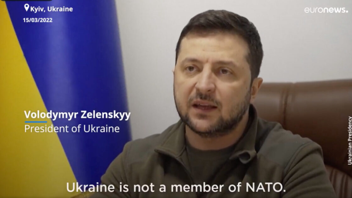 Zelenskyy: Ukraine 'Must Admit' It Won't Join NATO