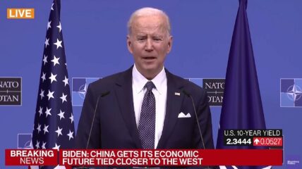 President Biden warned that food shortages are "going to be real" as a result of sanctions his administration has placed on Russia in response to the Ukraine invasion.