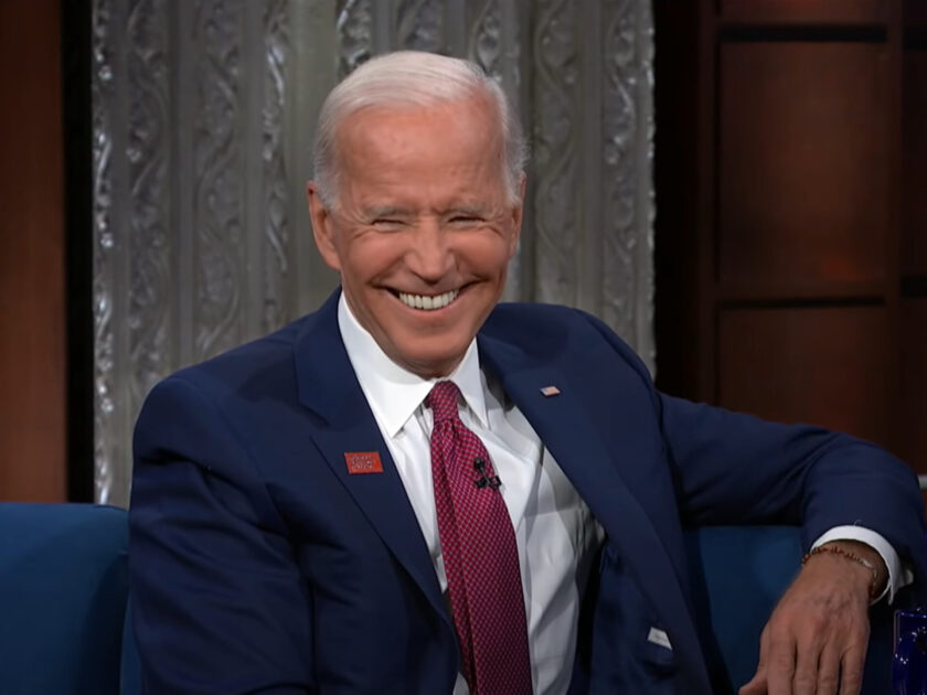 Joe Biden Stephen Colbert Late Night gaffe jokes blunder