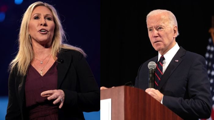 Marjorie Taylor Greene Owns Biden For Not Putting 'America First'