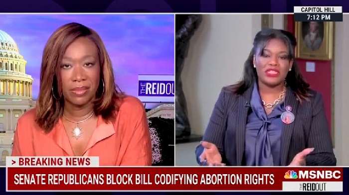 Representative Cori Bush made an attempt to equate abortion restrictions to something similar for men, openly wondering why there is no "sperm regulation legislation" in Congress.