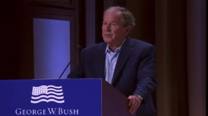 Former President George W. Bush committed a Freudian slip so brutal they may have to rename it after him, condemning the "invasion" of Iraq while referencing the Russian invasion of Ukraine.