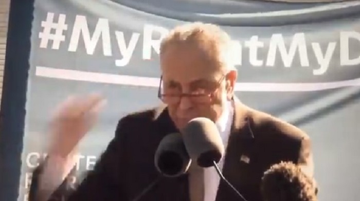 Video from a little over a year ago shows Senator Chuck Schumer threatening that Supreme Court justices Brett Kavanaugh and Neil Gorsuch will "pay the price" if they dare rule against Roe v. Wade.