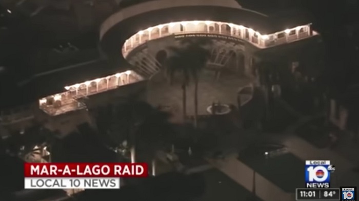 Former President Donald Trump slammed the never-ending "political persecution" by Democrats as he confirmed his Mar-a-Lago home in Florida had been raided by the FBI.