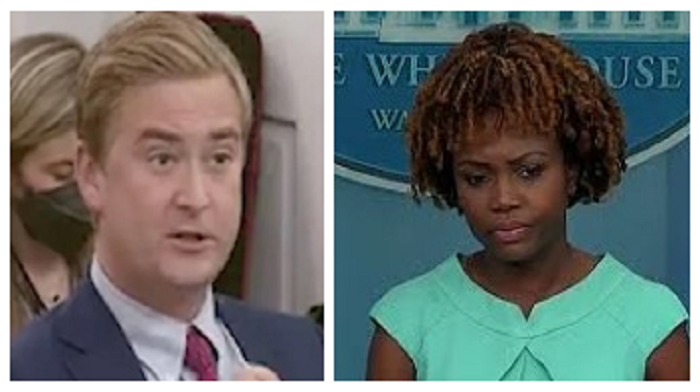 Fox News reporter Peter Doocy confronted White House press secretary Karine Jean-Pierre over her past claims of stolen elections wondering if those statements were as extreme as those offered by Trump supporters today.