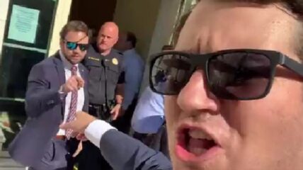 Texas Representative Dan Crenshaw lost his cool after repeated badgering by Alex Stein, calling the viral comedian "disgusting" and "a piece of s***."